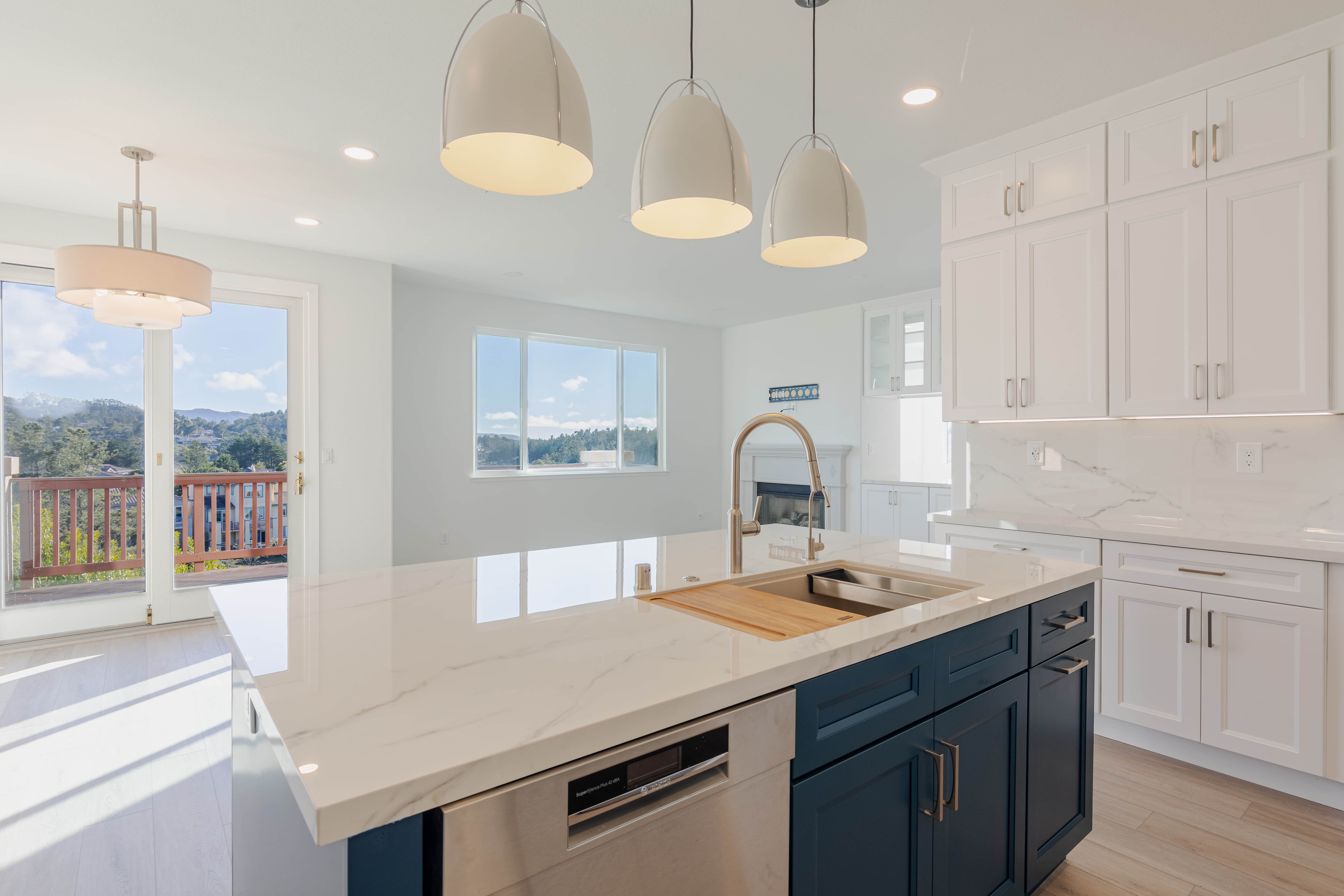 Luxury kitchen from a complete remodel in Pacifica, California